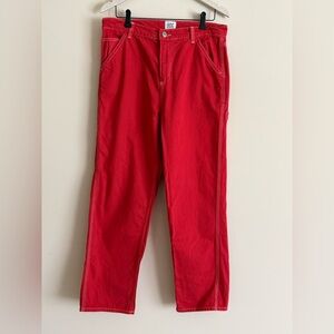 Urban Outfitters BDG Carpenter Jeans Red Sz 31